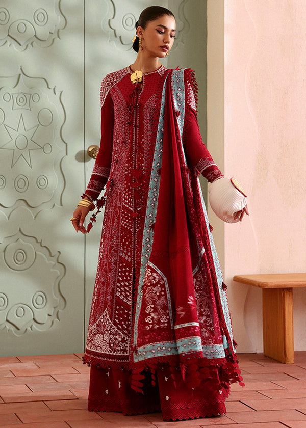 INEESA Lawn By Suffuse lawn Pakistani suit front view M&M Couture USA