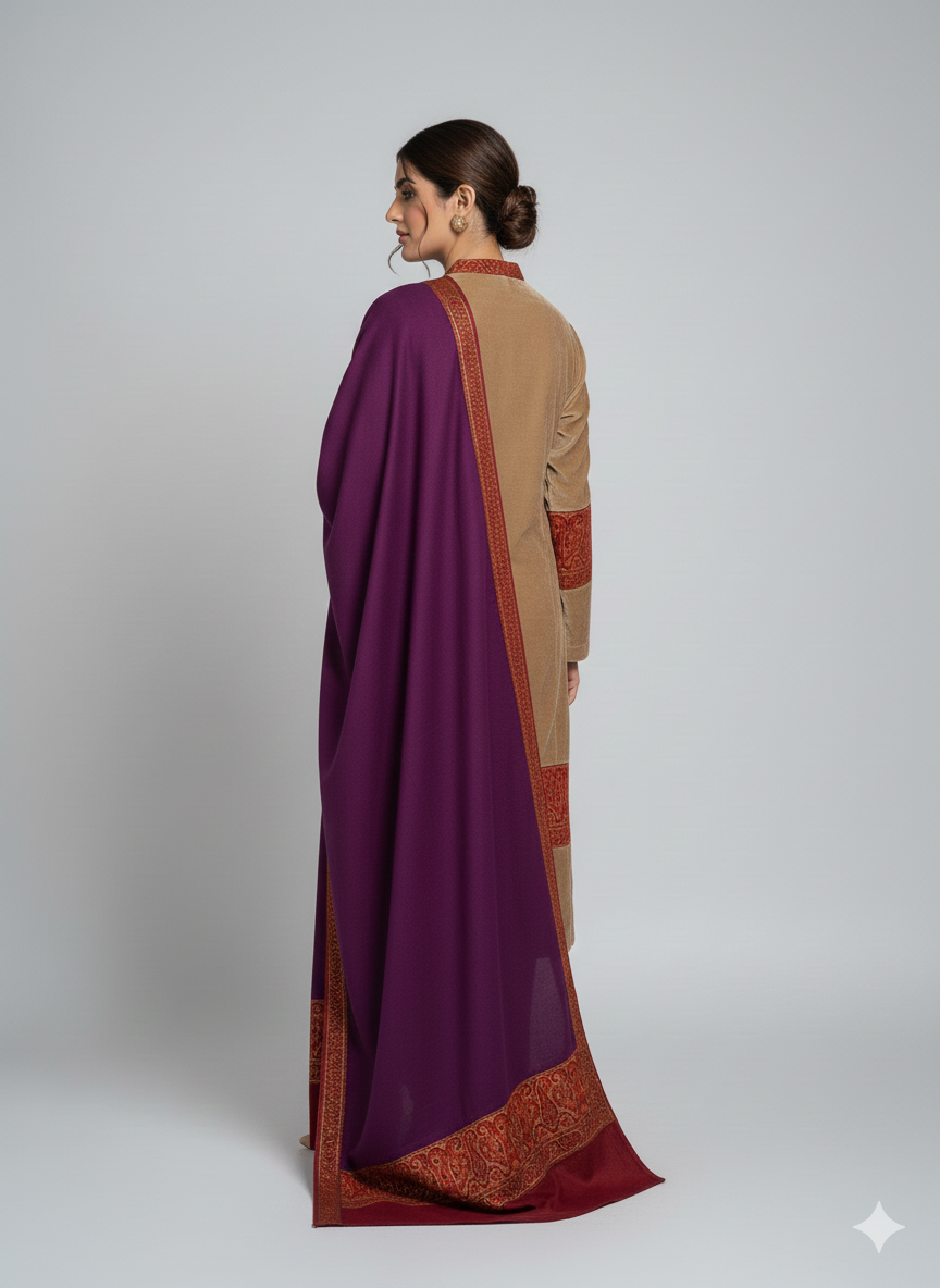 Pashmina Collection  By M&M Couture Pakistani suit dupatta view M&M Couture USA
