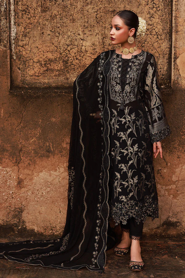 MAYA JACQUARD by Nureh Pakistani suit front view M&M Couture USA
