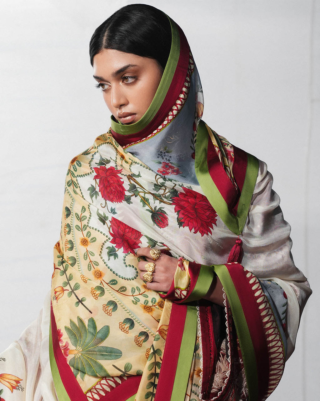 Diryaz | Jugnu By Hussain Rehar Pakistani suit dupatta view M&M Couture USA