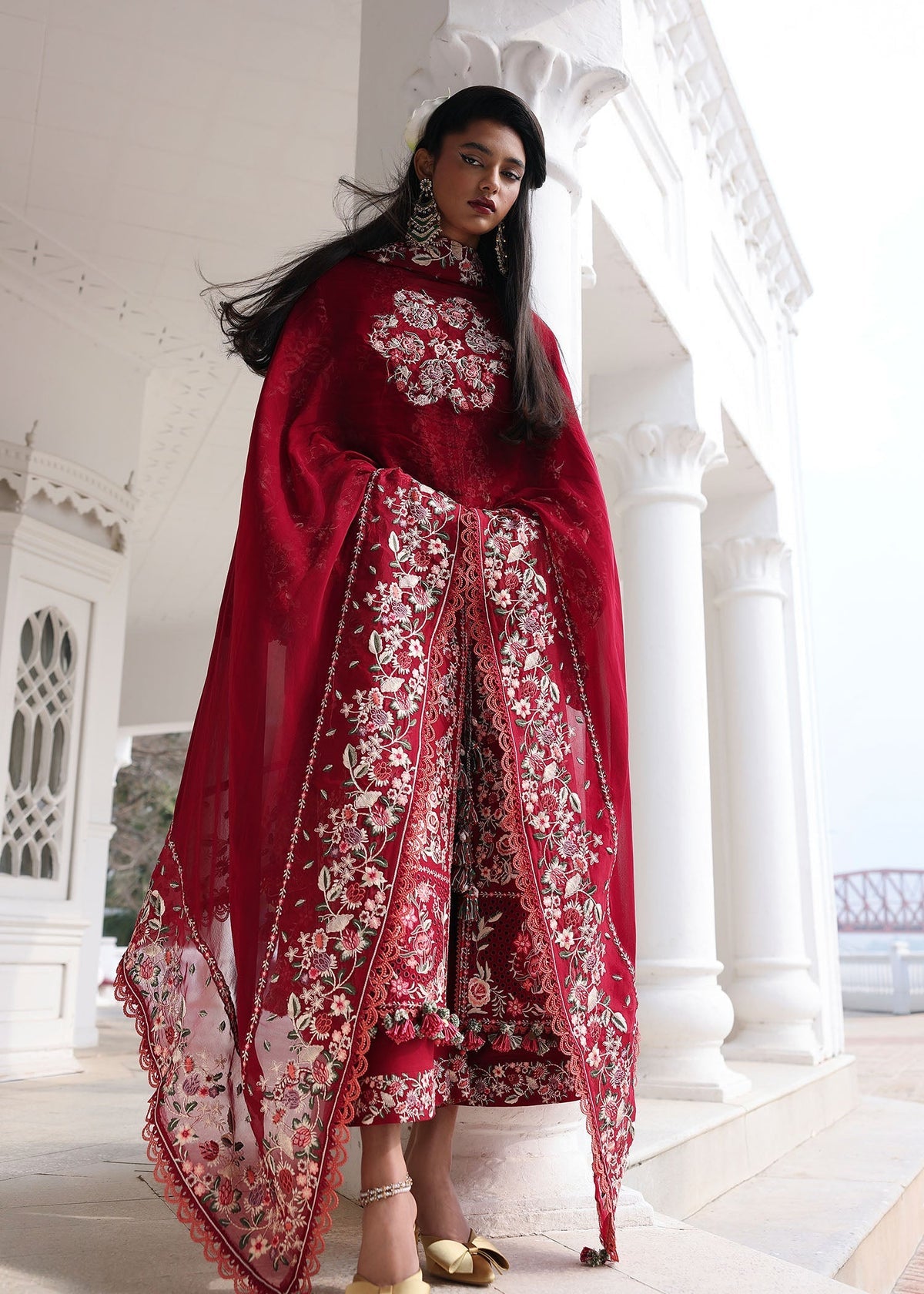 Kastanaa | Luxury lawn Hussain Rehar lawn Pakistani suit dupatta view M&M Couture USA