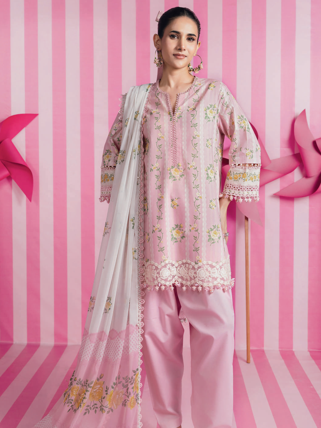 Maria B Basics Embroidered Lawn Suit –107