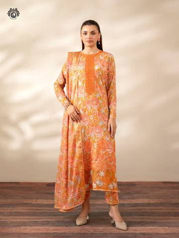 ZIVA By Gull Jee Pakistani suit front view M&M Couture USA