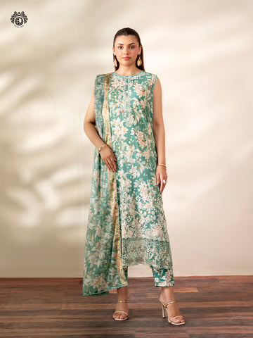 ZIVA By Gull Jee Pakistani suit front view M&M Couture USA