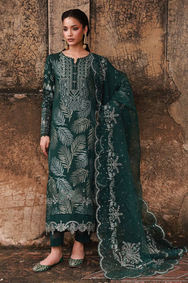MAYA JACQUARD by Nureh Pakistani suit front view M&M Couture USA