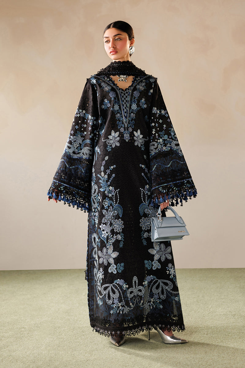EID LAWN 26 By Baroque lawn Pakistani suit front view M&M Couture USA