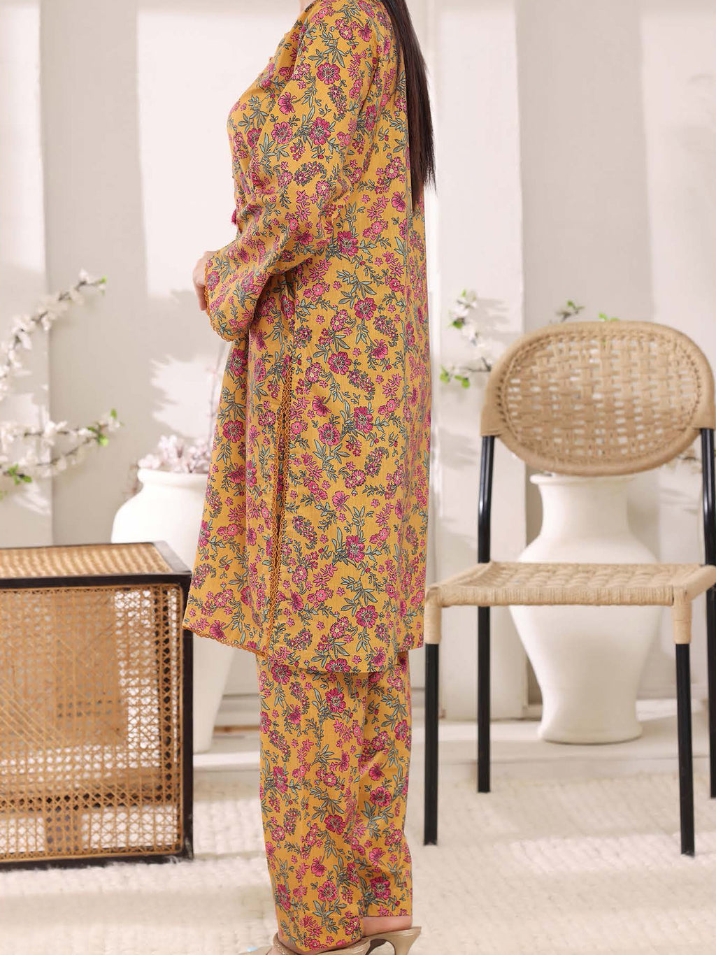 Cambric Co-Ord Set By Aizal -107