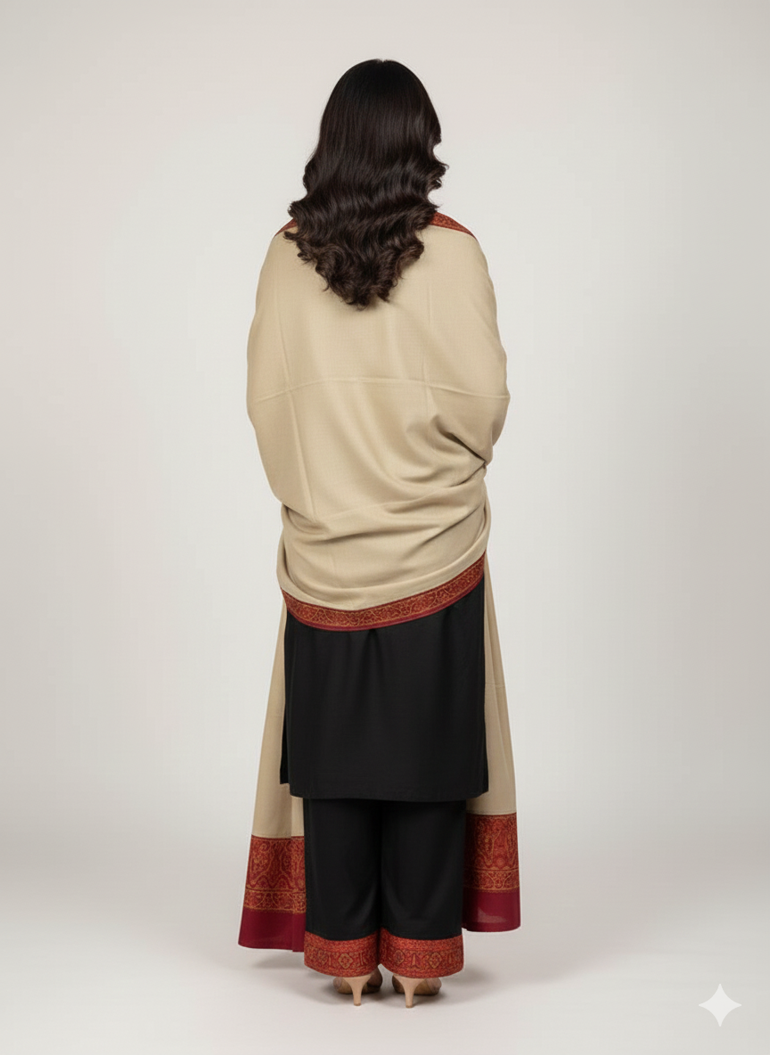 Pashmina Collection  By M&M Couture Pakistani suit dupatta view M&M Couture USA