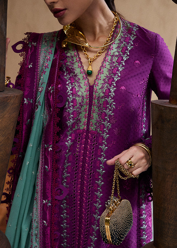 OIRA Lawn By Suffuse lawn Pakistani suit dupatta view M&M Couture USA
