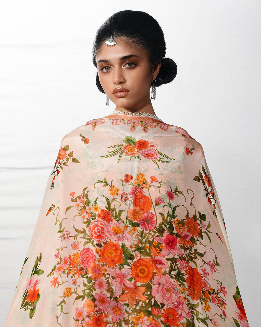 Zerah | Jugnu By Hussain Rehar Pakistani suit dupatta view M&M Couture USA