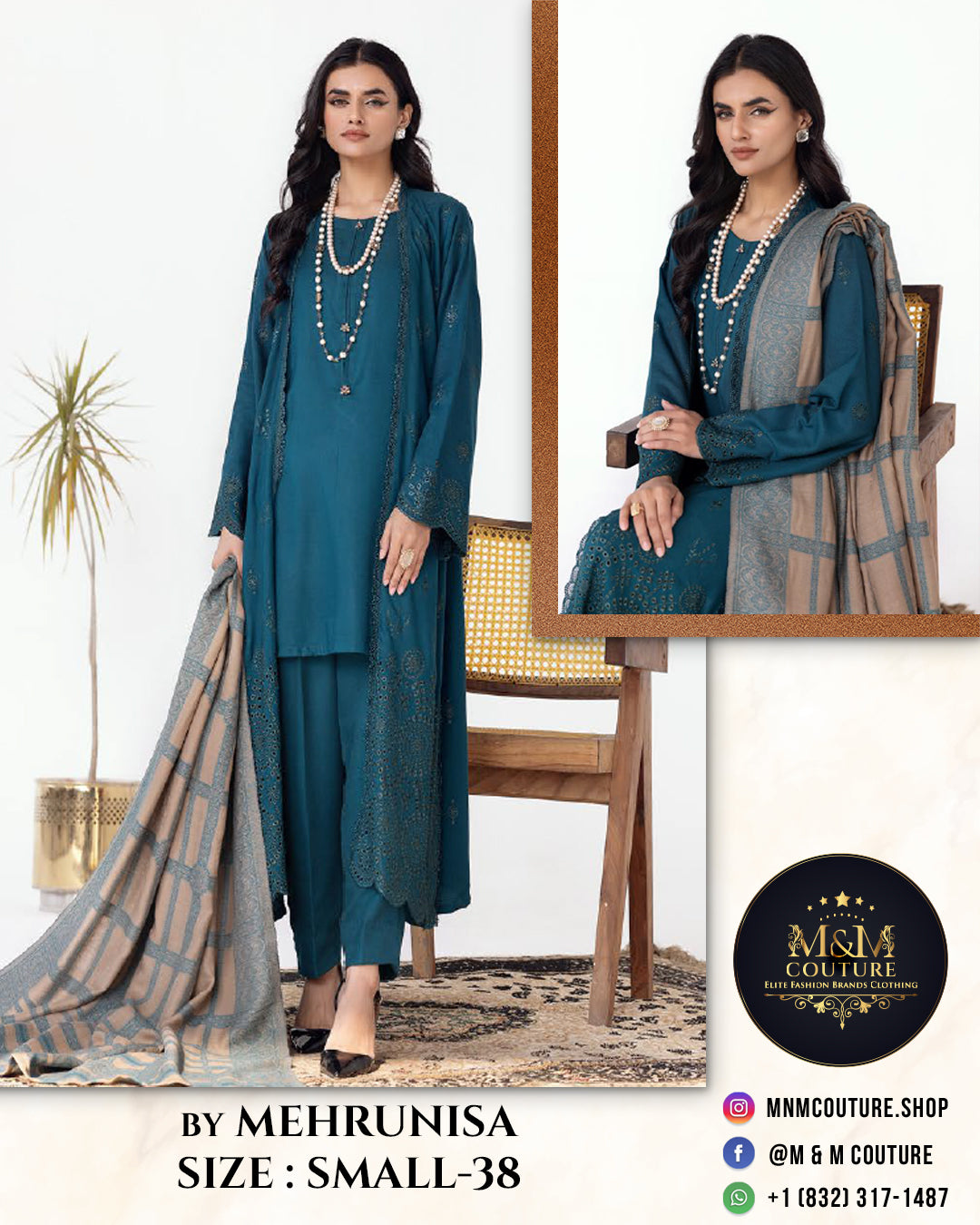 Peach Leather By Mehrunisa -108