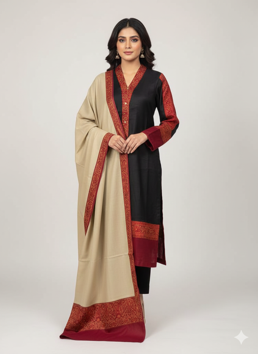 Pashmina Collection  By M&M Couture Pakistani suit detail view M&M Couture USA