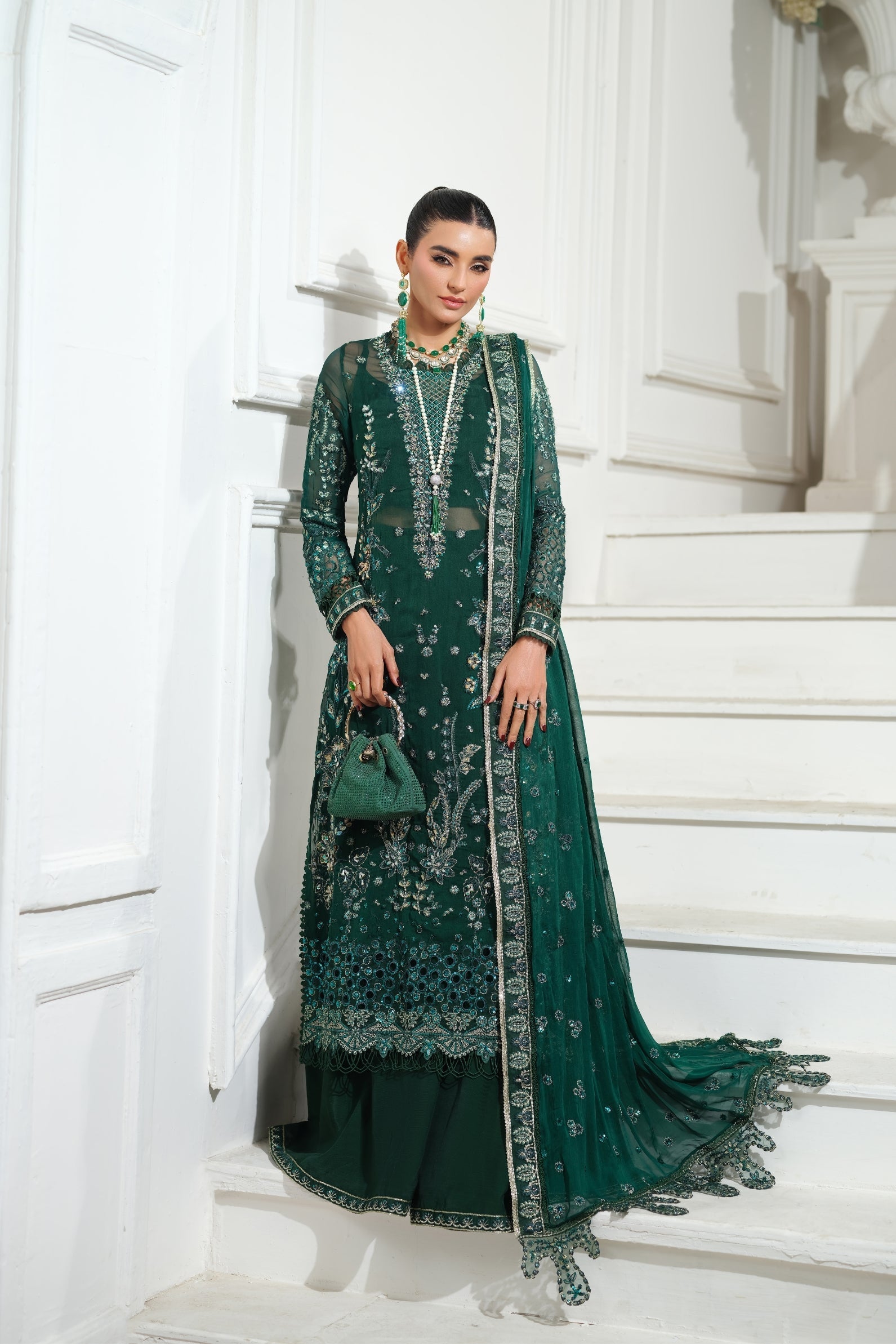 Juhi | Meer By Maryum Hussain Pakistani suit front view M&M Couture USA