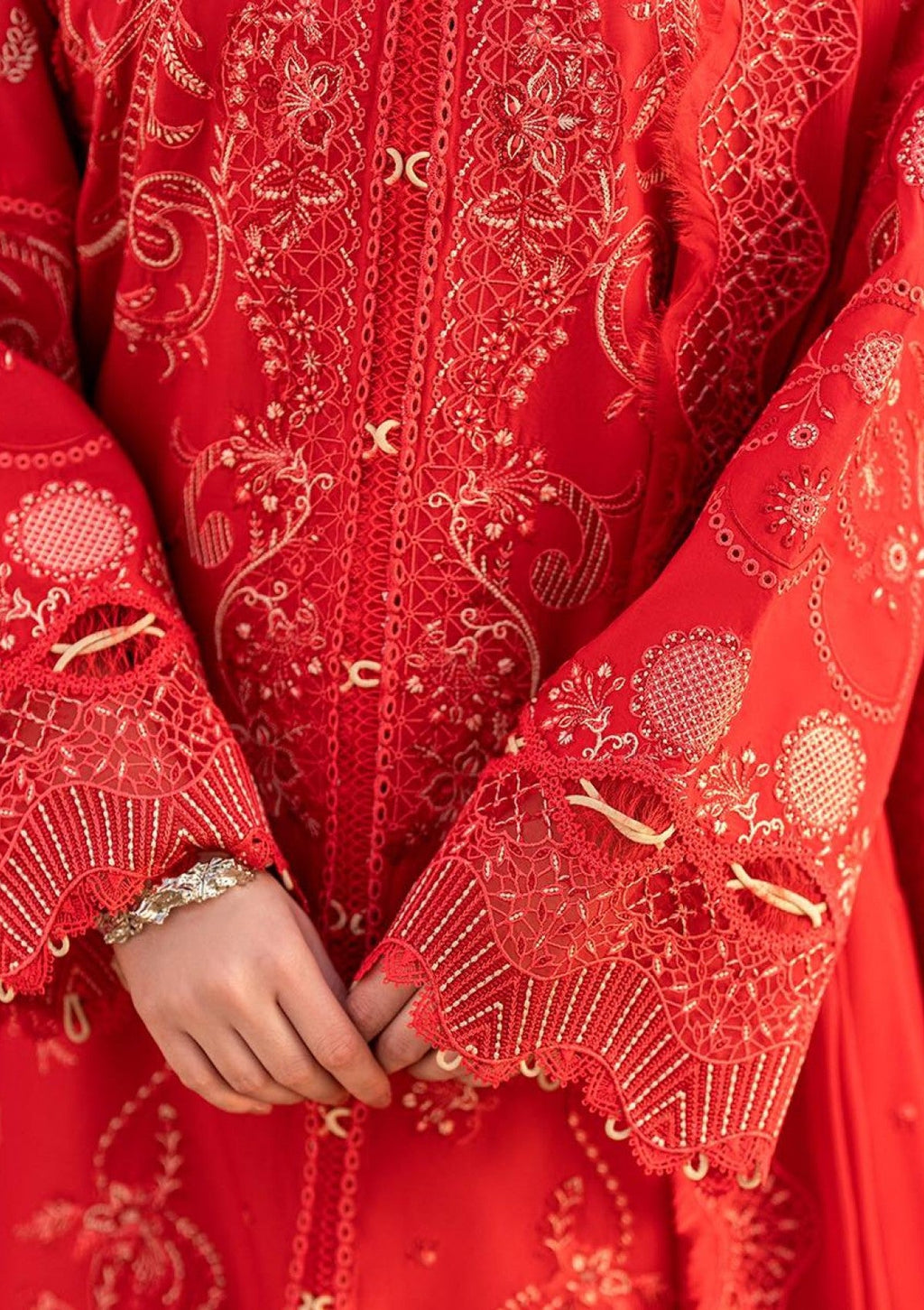 Luxury Lawn By Qalamkar lawn Pakistani suit view 4 M&M Couture USA