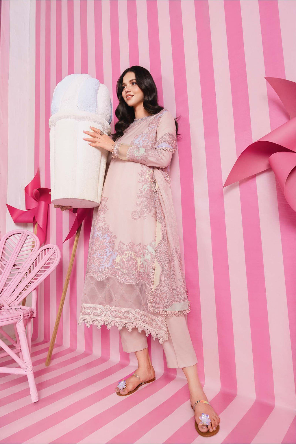 Maria B Basics Embroidered Lawn Suit –115