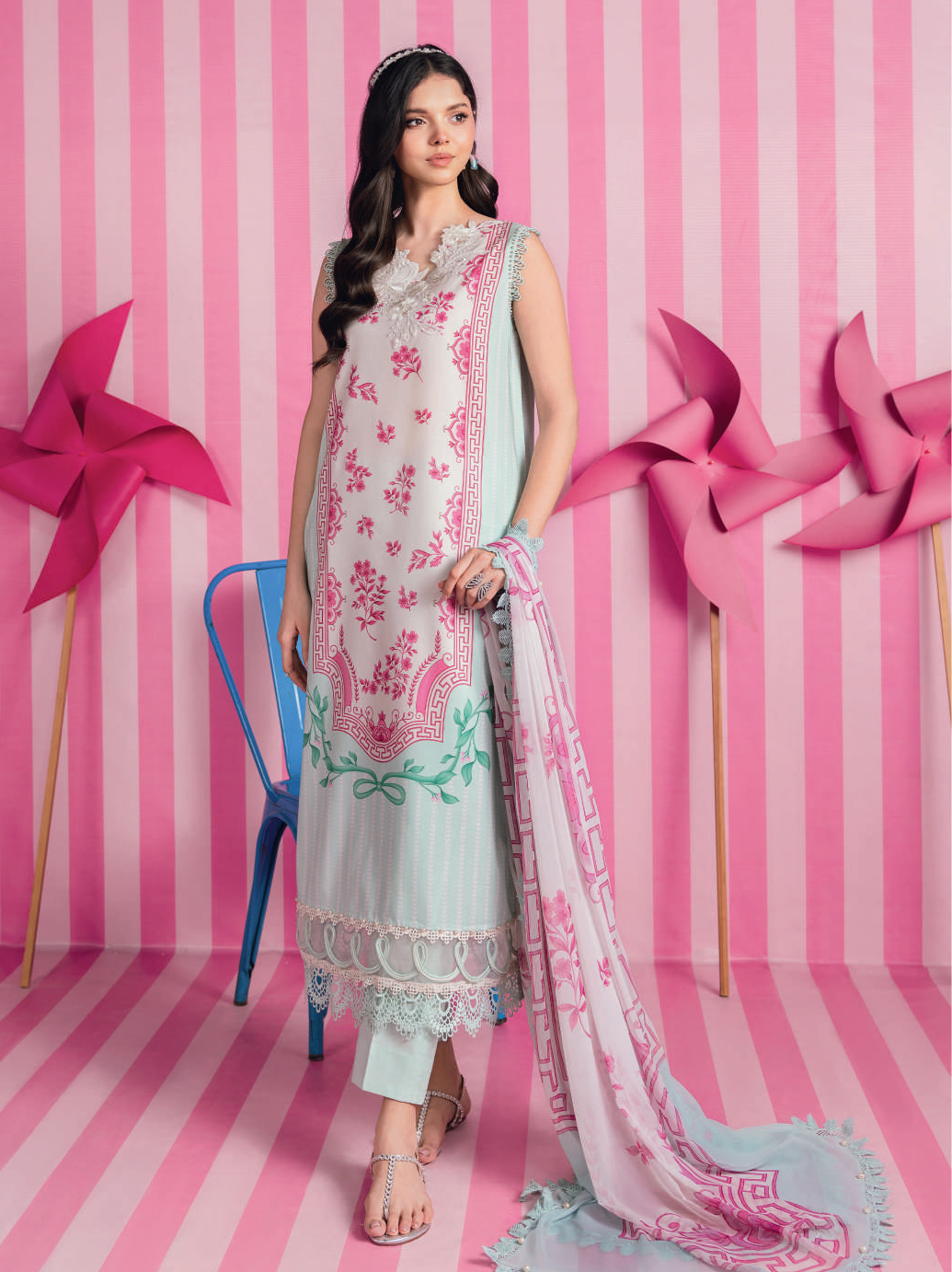 Maria B Basics Embroidered Lawn Suit –119