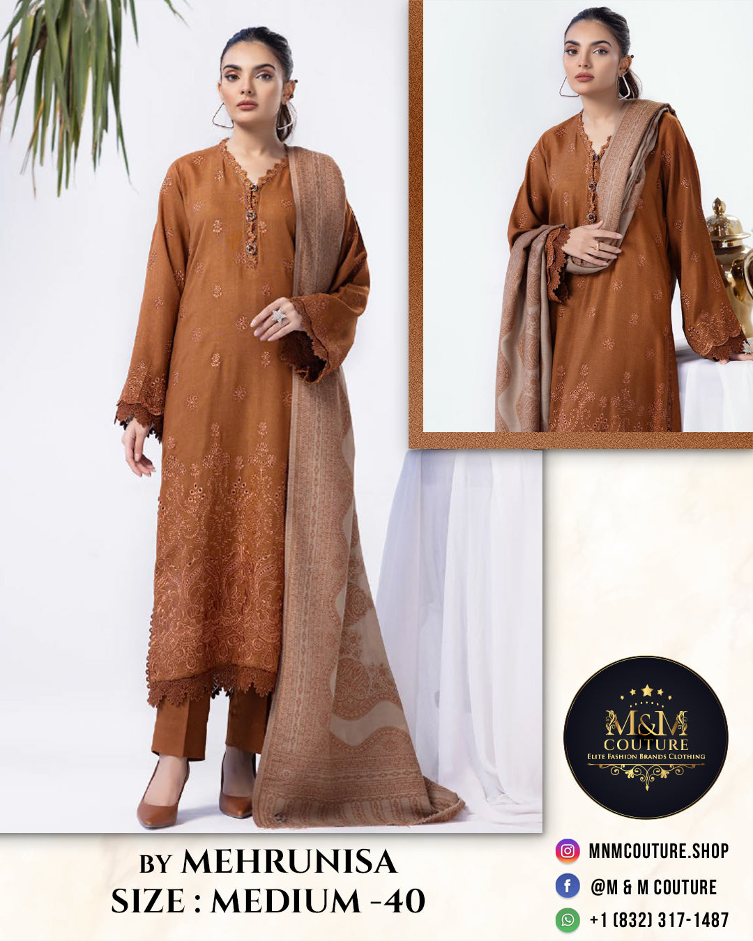 Peach Leather By Mehrunisa -107