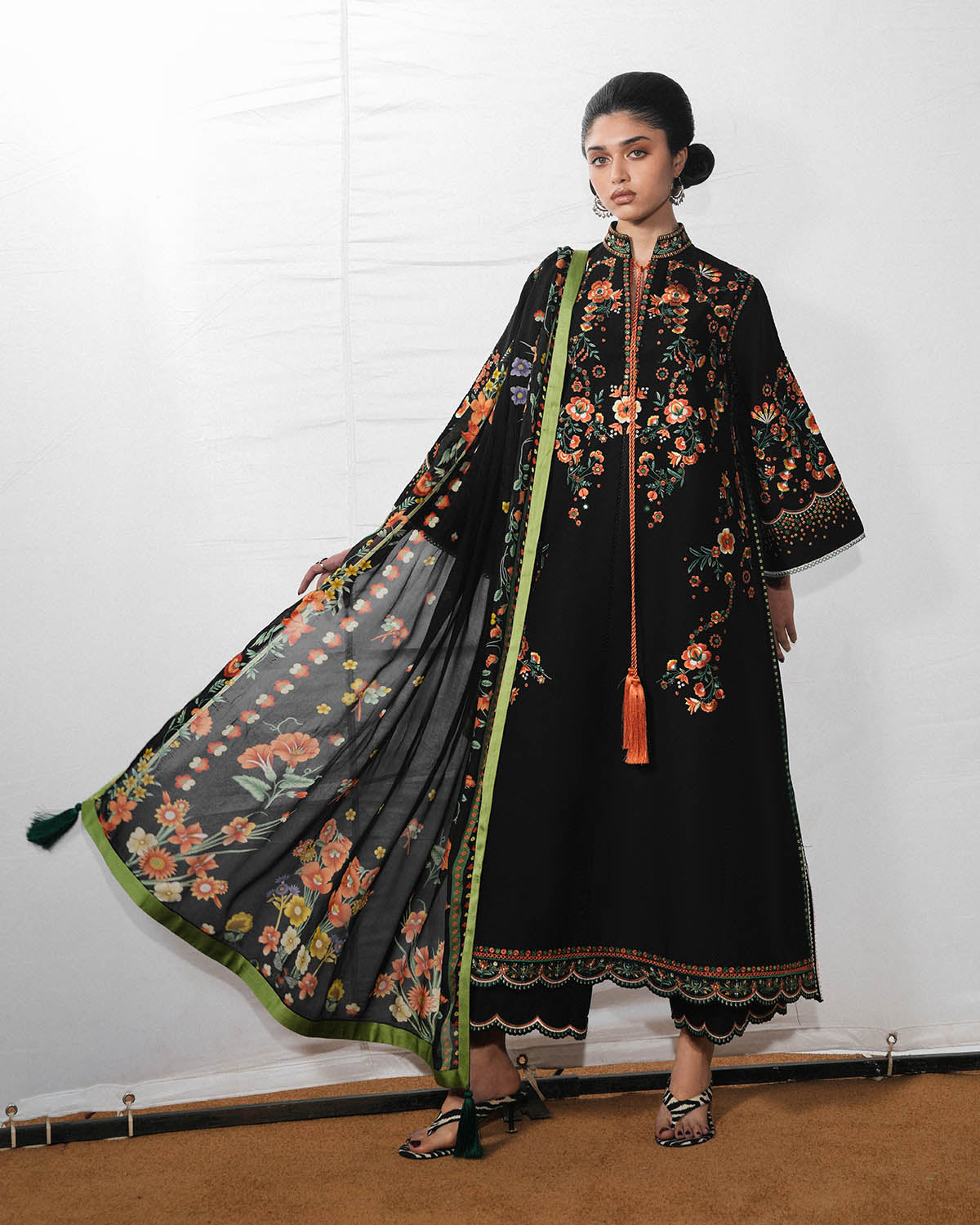 Bahri | Jugnu By Hussain Rehar Pakistani suit front view M&M Couture USA