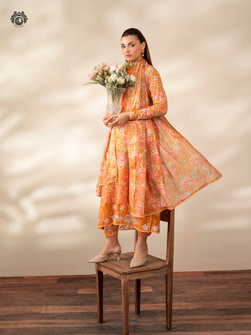 ZIVA By Gull Jee Pakistani suit dupatta view M&M Couture USA