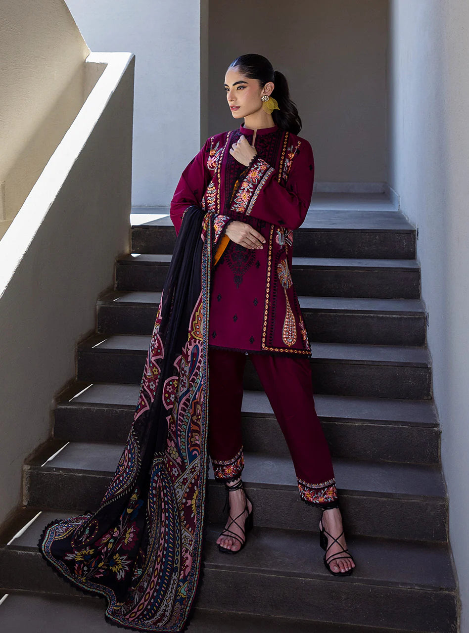 Zainab Chottani Tahra Lawn – Mahay lawn Pakistani suit front view M&M Couture USA