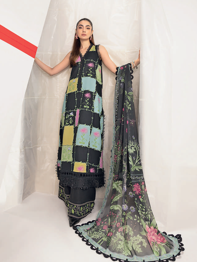 Maria B Basics Embroidered Lawn Suit –122