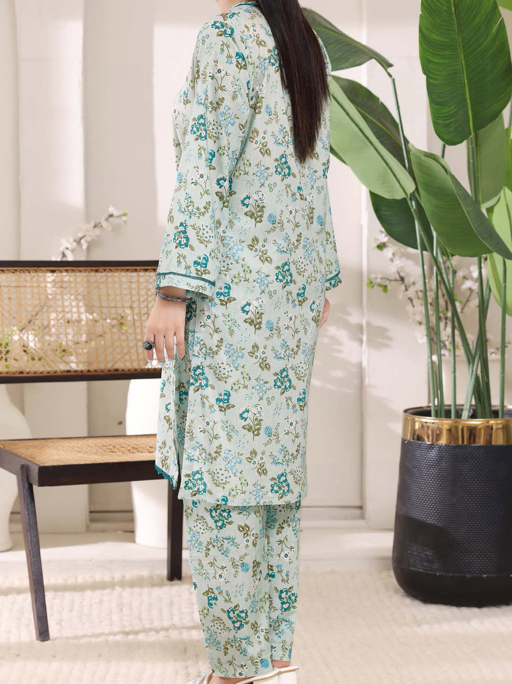 Cambric Co-Ord Set By Aizal -103