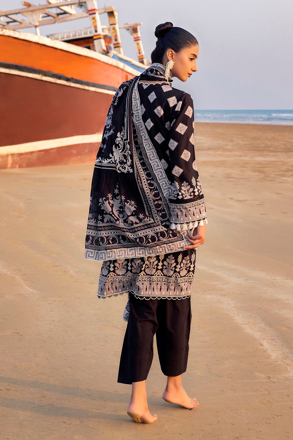 Summer Lawn Suit By Gul Ahmed lawn Pakistani suit view 4 M&M Couture USA