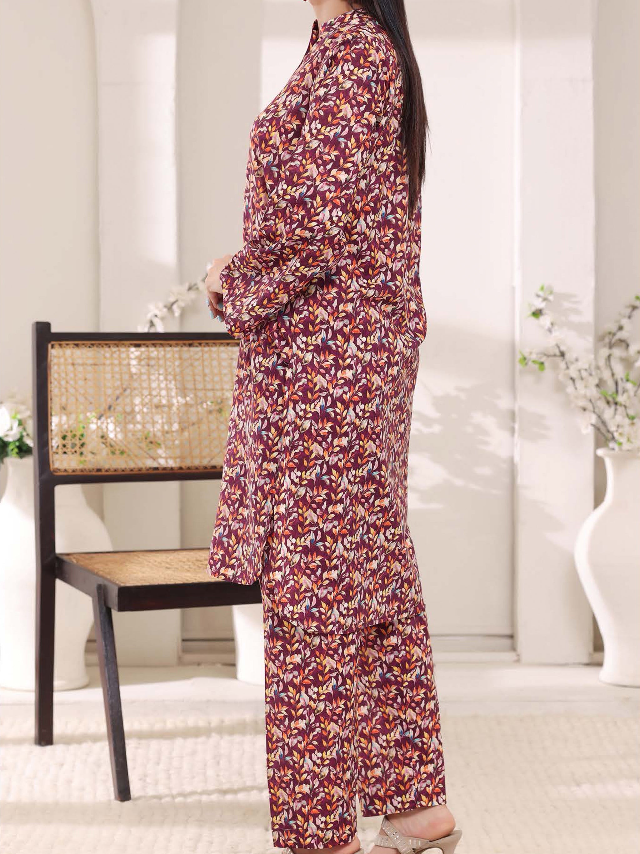 Cambric Co-Ord Set By Aizal -104