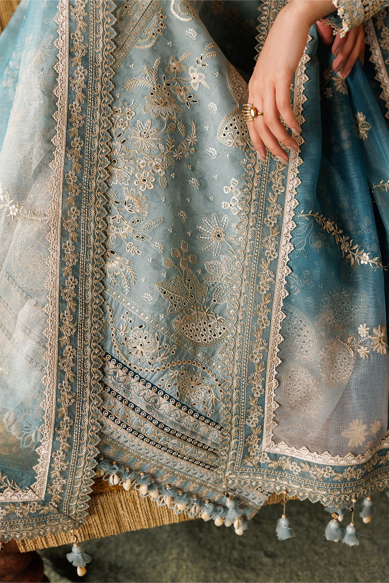 EID LAWN 26 By Baroque lawn Pakistani suit dupatta view M&M Couture USA