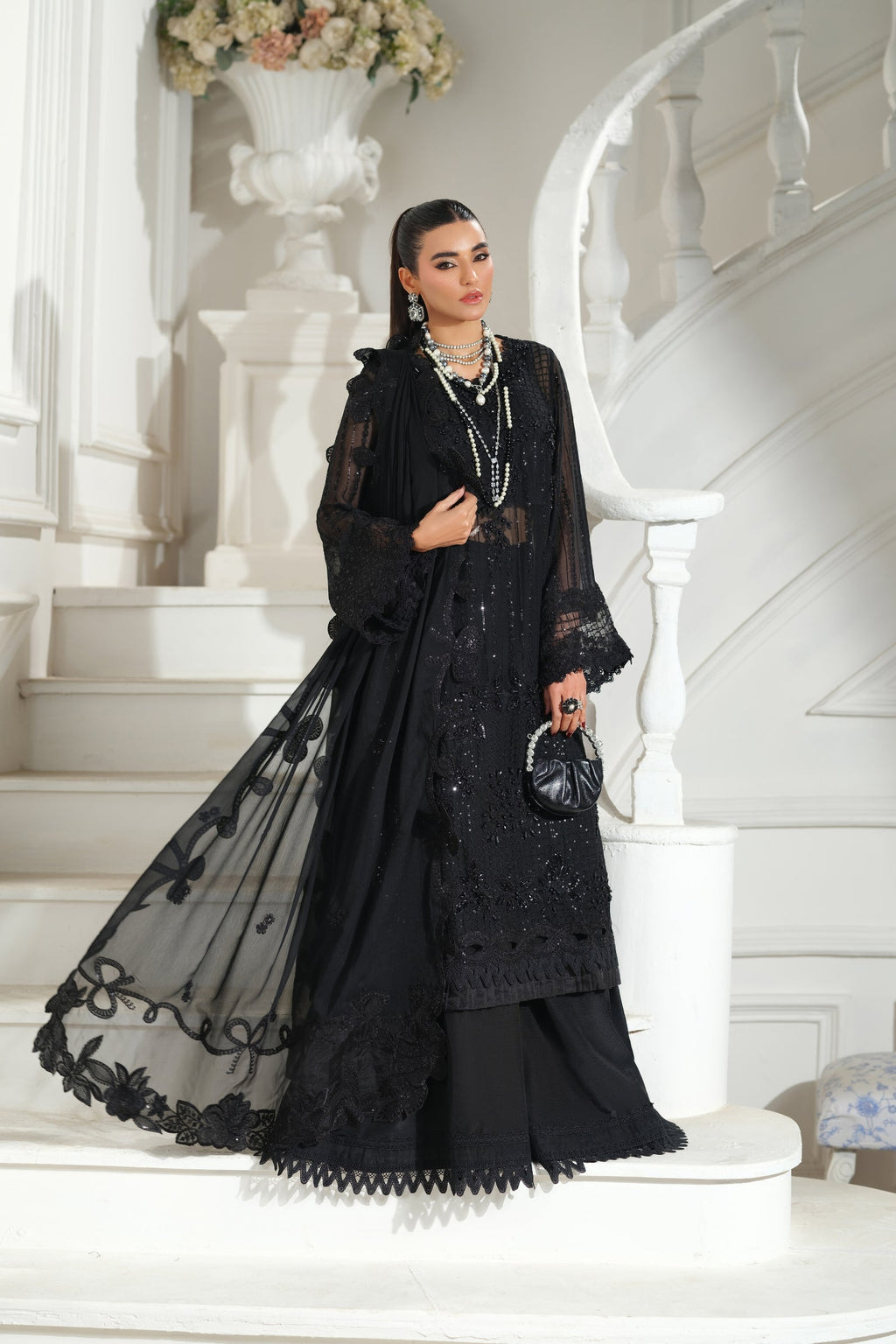 Andaz | Meer By Maryum Hussain Pakistani suit front view M&M Couture USA