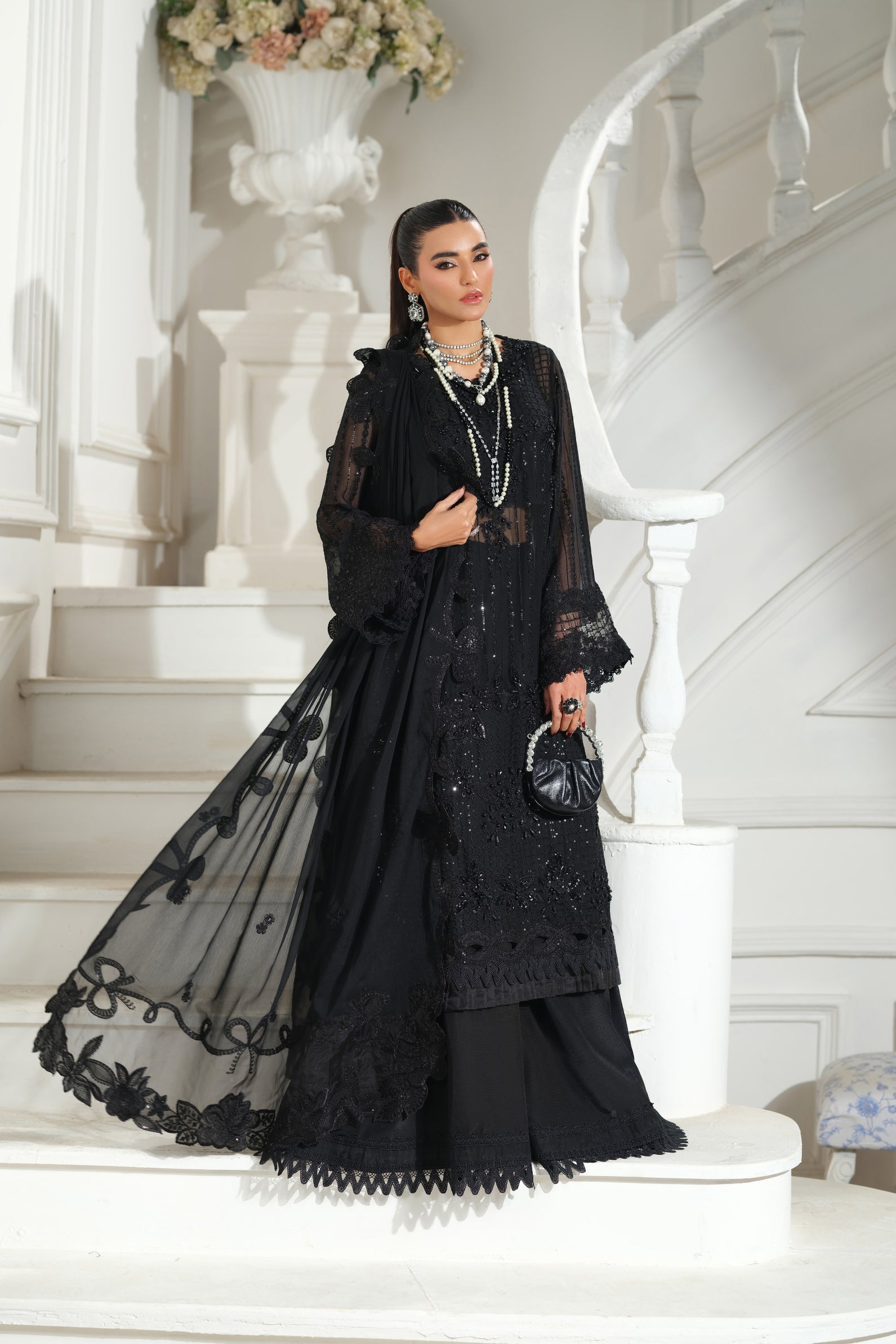 Andaz | Meer By Maryum Hussain Pakistani suit front view M&M Couture USA