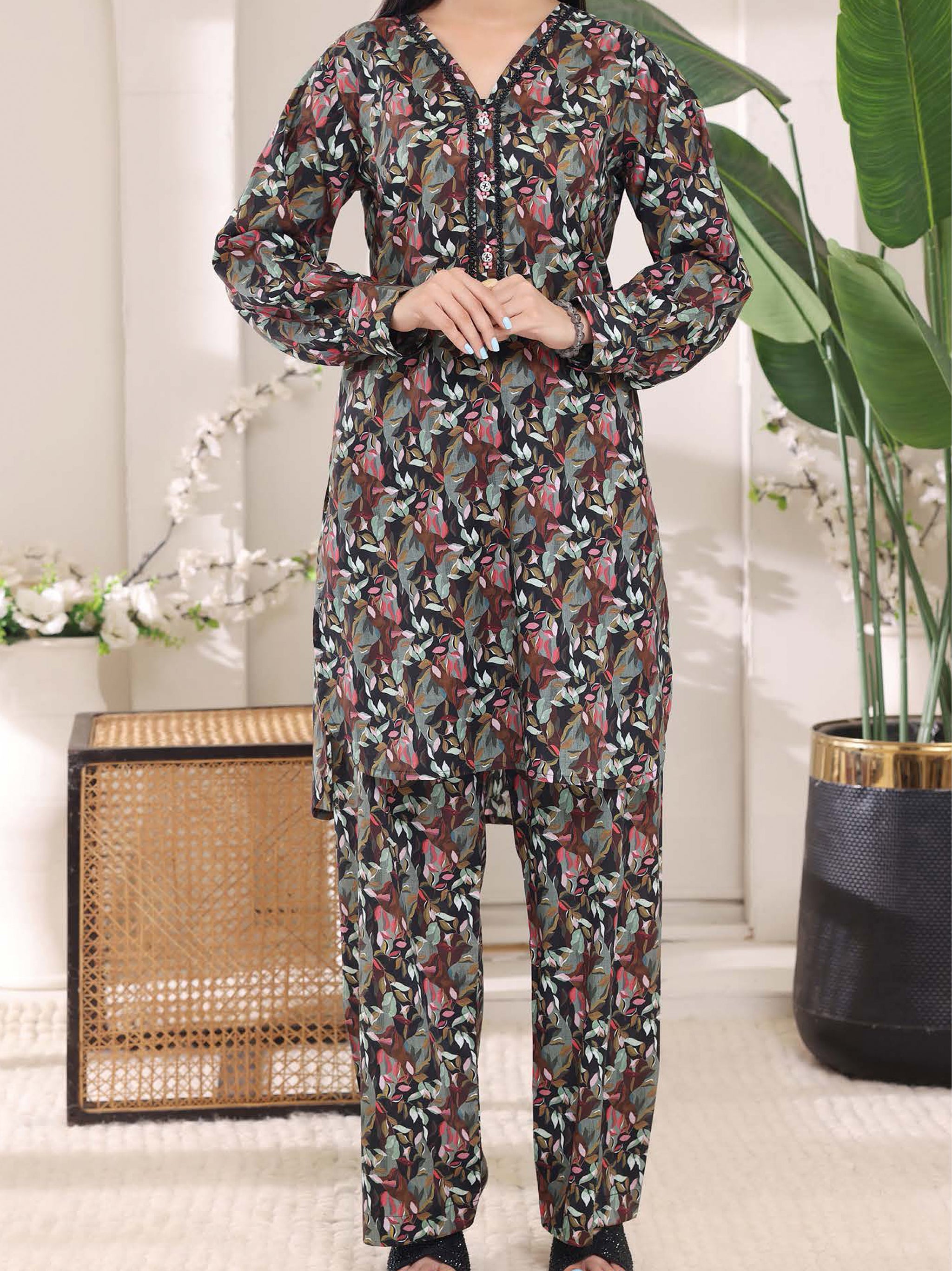 Cambric Co-Ord Set By Aizal -101