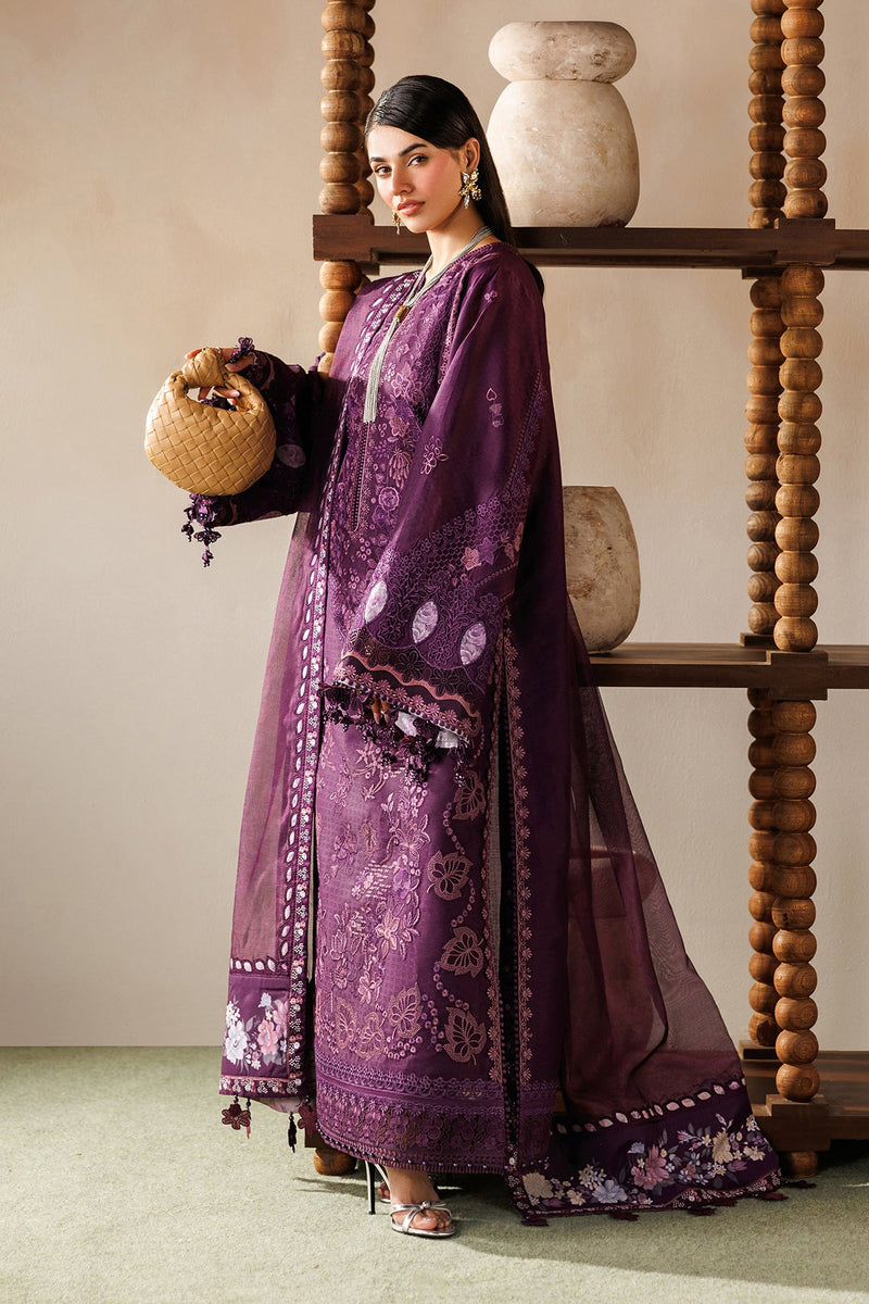 EID LAWN 26 By Baroque lawn Pakistani suit detail view M&M Couture USA