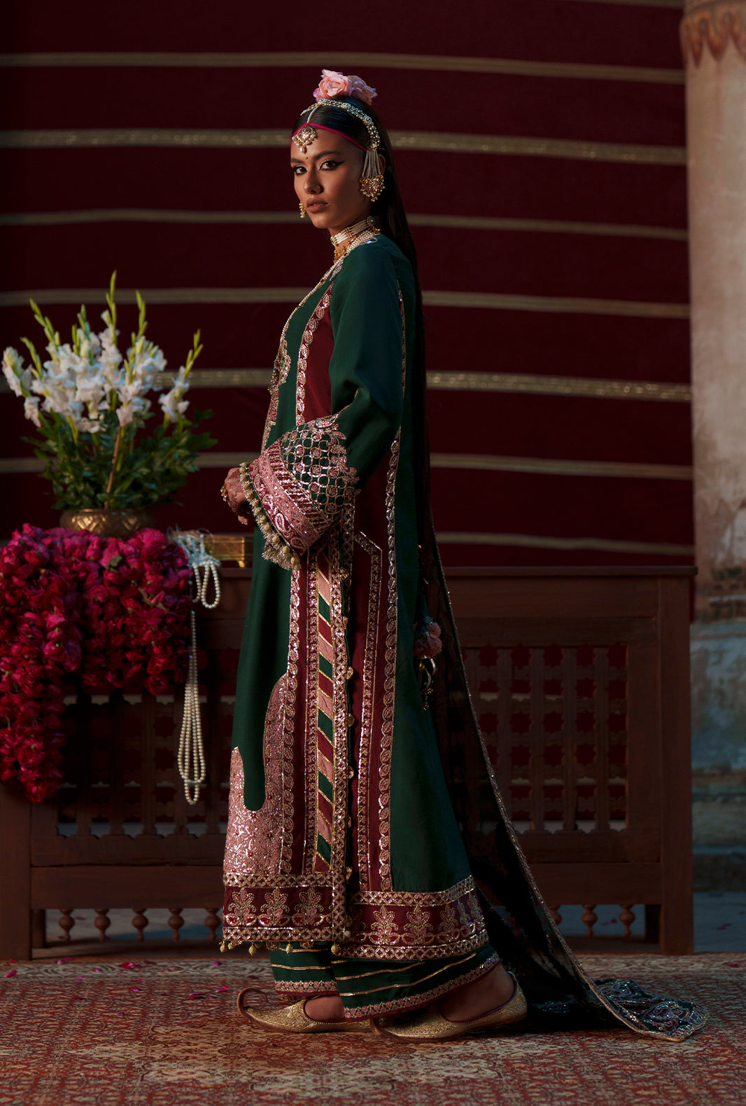 Meharma The Silk Edit By AJR silk Pakistani suit dupatta view M&M Couture USA