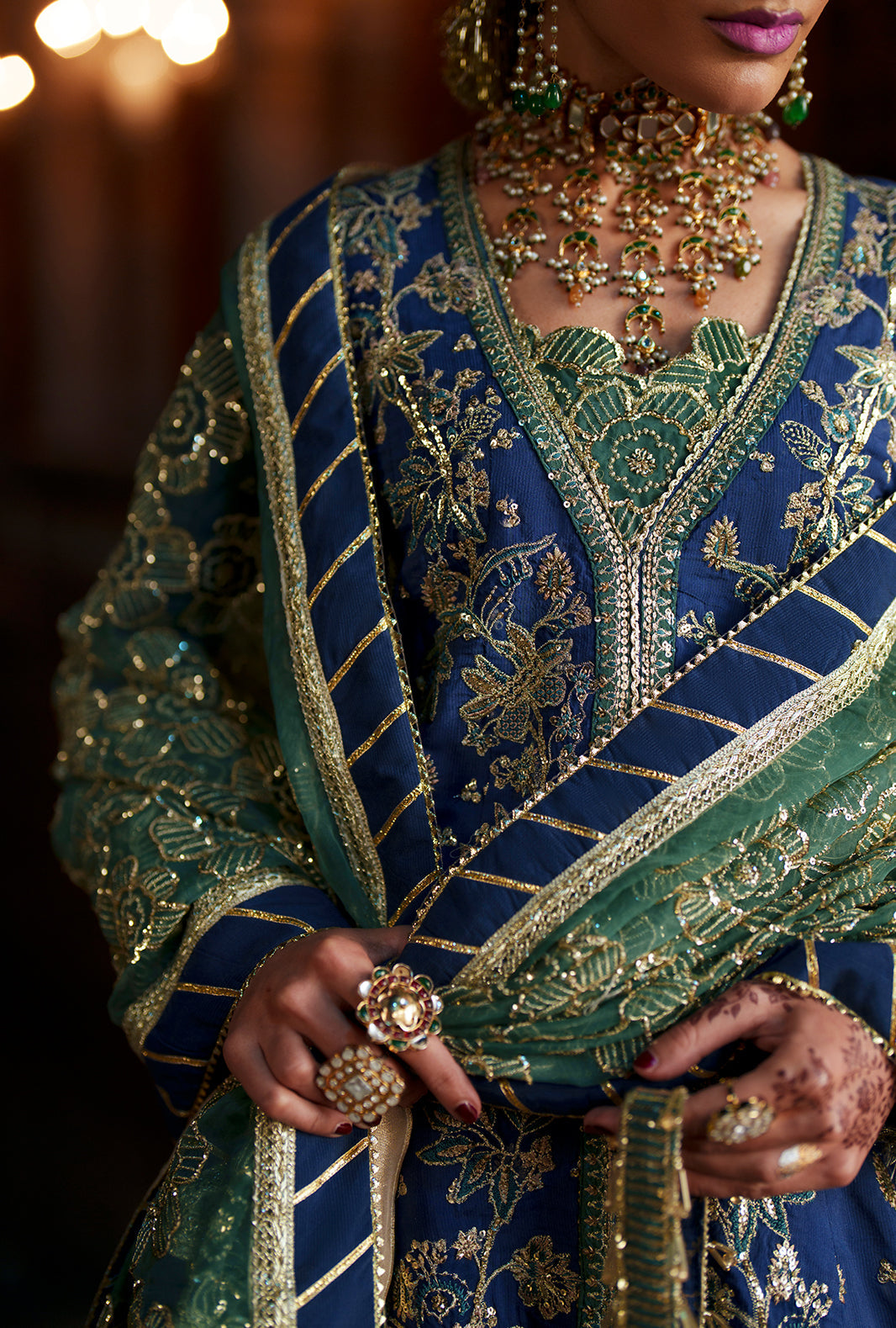 Meharma The Silk Edit By AJR silk Pakistani suit dupatta view M&M Couture USA