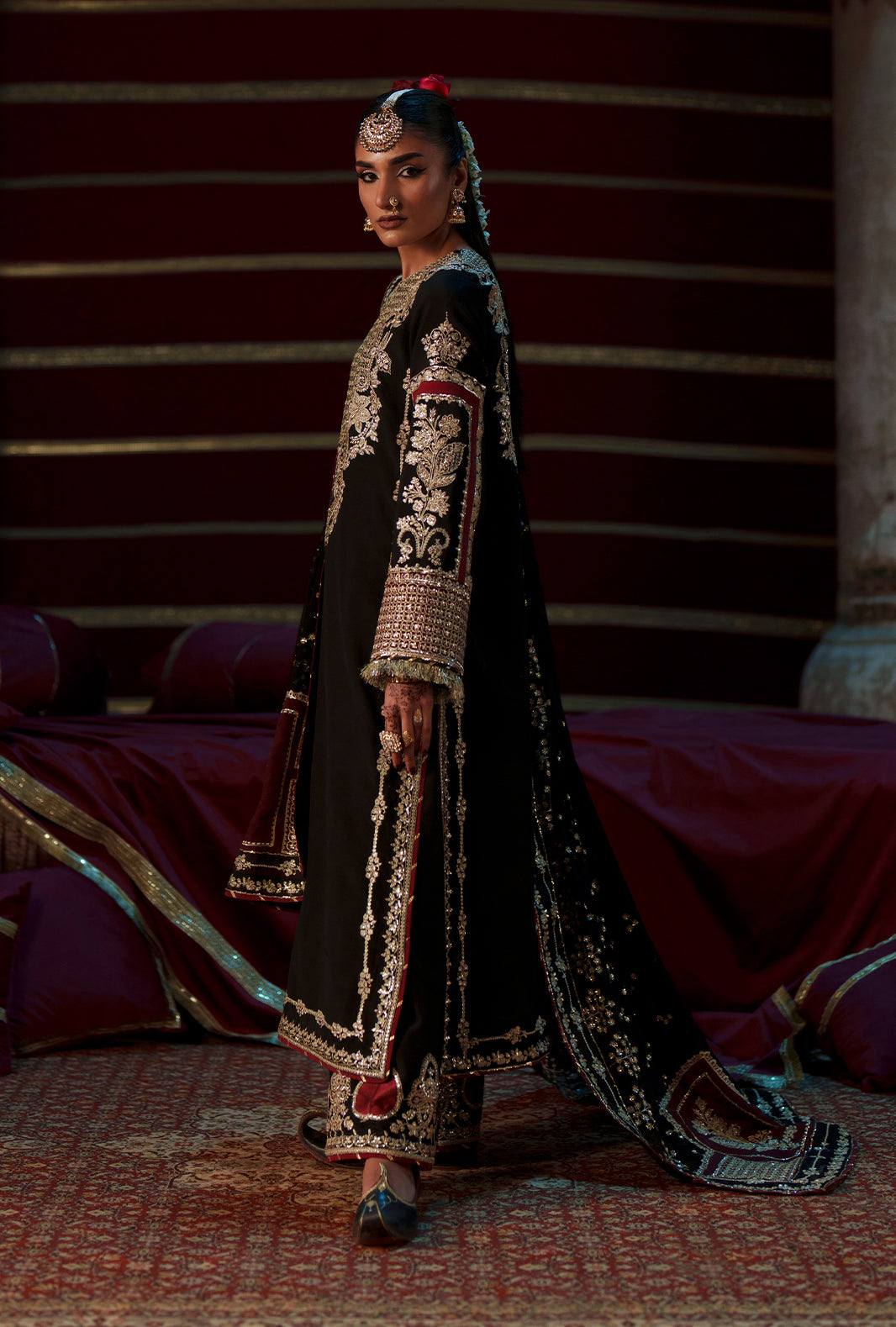 Meharma The Silk Edit By AJR silk Pakistani suit dupatta view M&M Couture USA