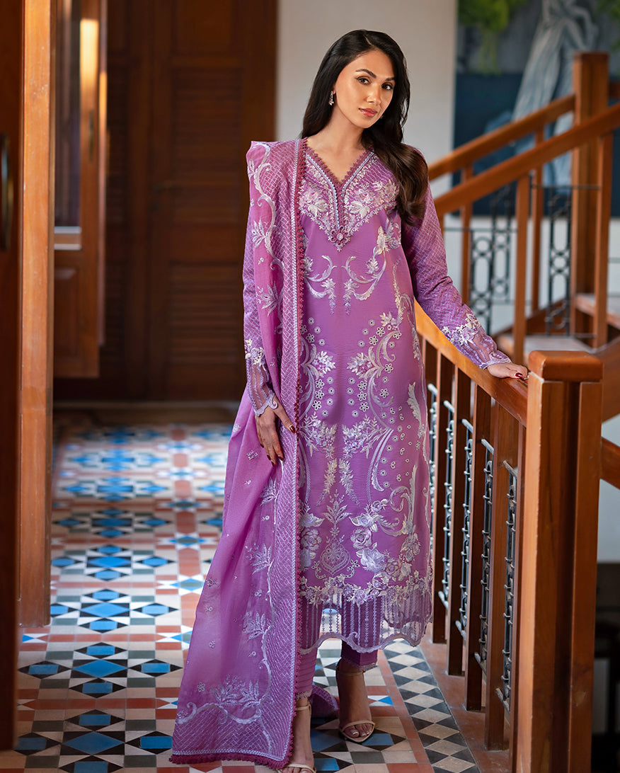 Arielle | Astoria By Mushq Pakistani suit front view M&M Couture USA