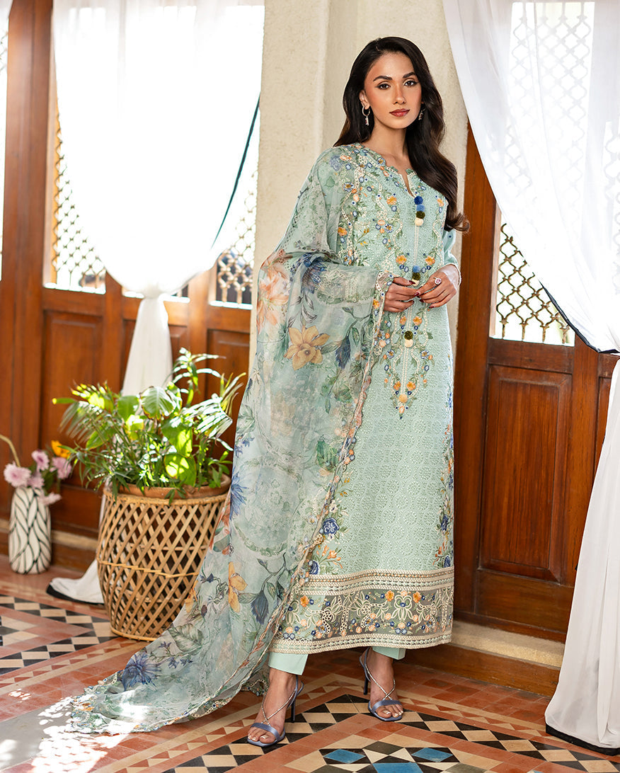 Elif | Astoria By Mushq Pakistani suit front view M&M Couture USA