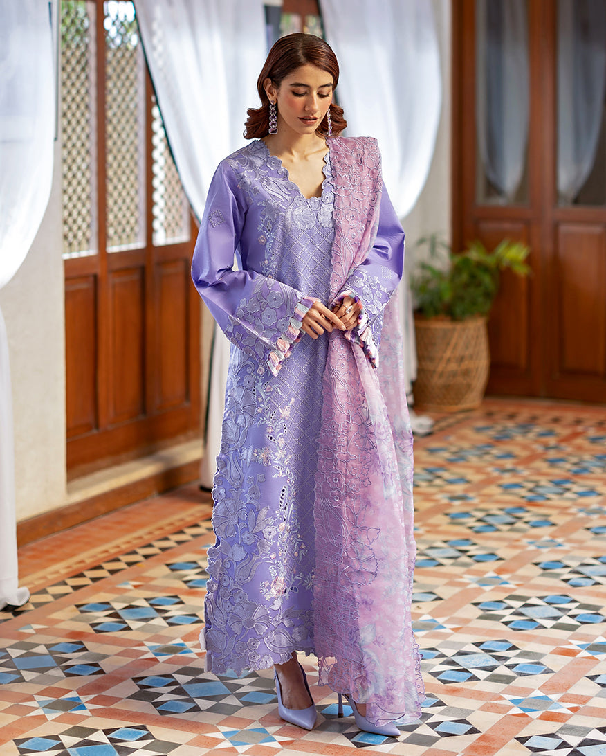Noctelle | Astoria By Mushq Pakistani suit front view M&M Couture USA