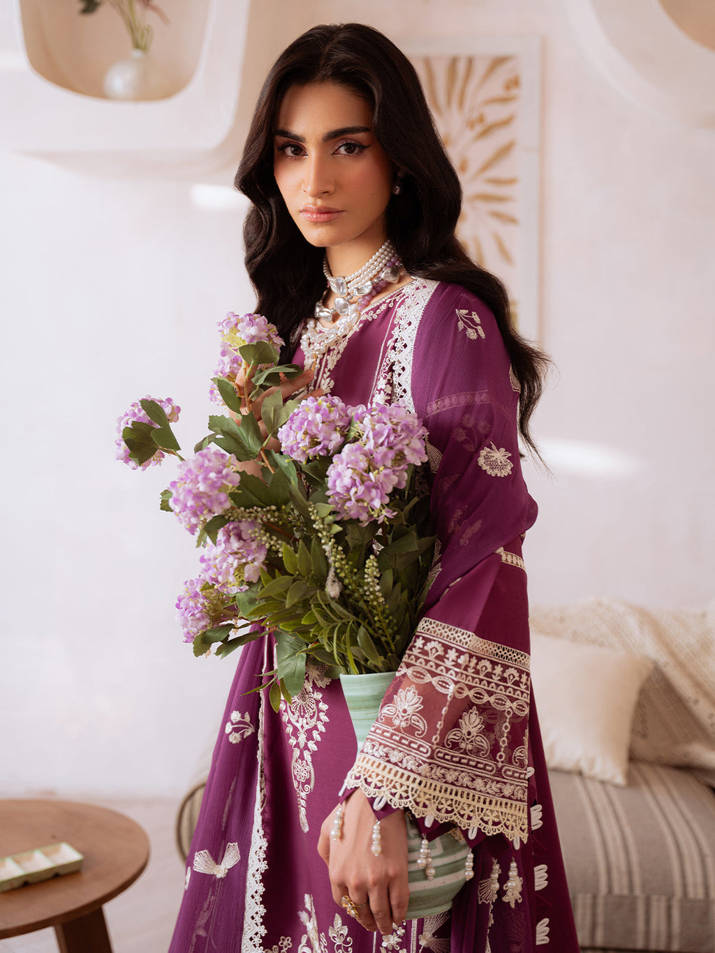 Shanaya Lawn by Mahnur lawn Pakistani suit view 4 M&M Couture USA