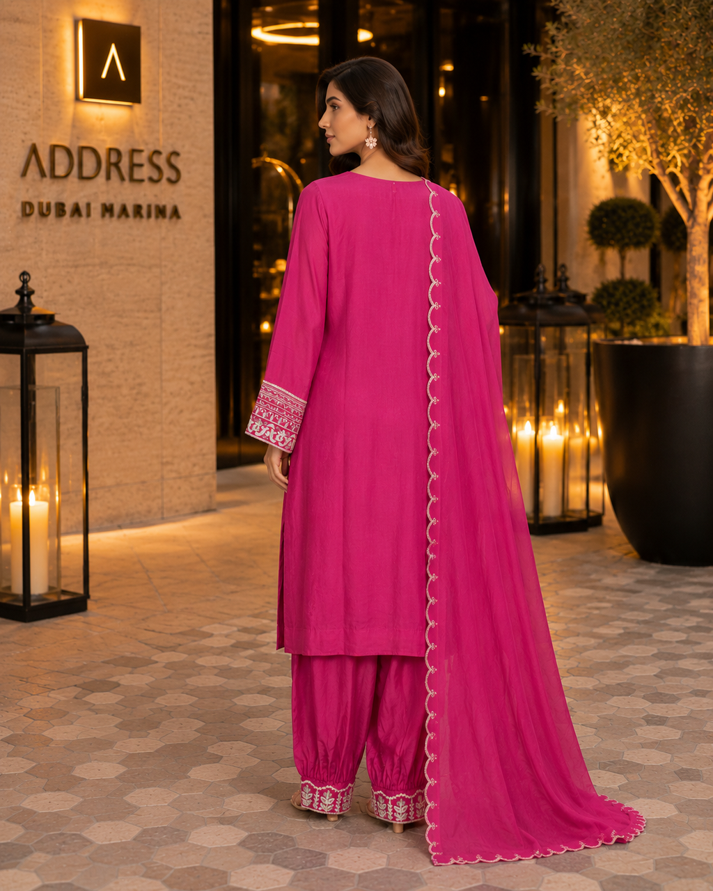 Tussle Silk Suit By M&M | 115