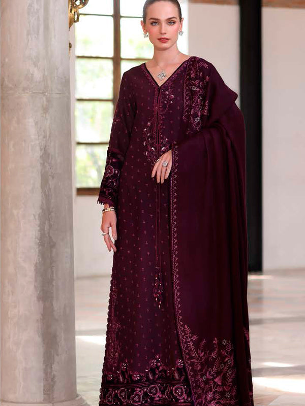 Noor Winter Pashmina by Saadia Asad Pakistani suit detail view M&M Couture USA